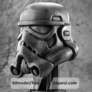 دانلود طرح سه بعدی کلاه ایمنی Stormtrooper