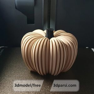دانلود طرح سه بعدی کدوتنبل هالووین (سازگار با چراغ )