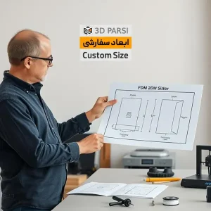 پرینتر سه بعدی ابعاد سفارشی