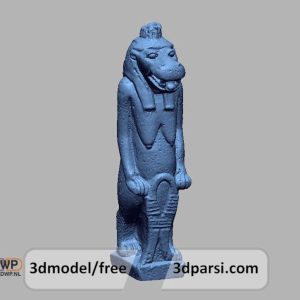 دانلود طرح سه بعدی مجسمه الهه تاورت توئریس